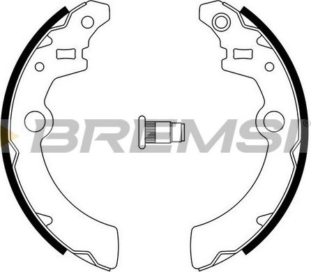 Bremsi GF0918 - Комплект тормозных колодок, барабанные autospares.lv