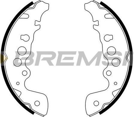 Bremsi GF0913 - Комплект тормозных колодок, барабанные autospares.lv