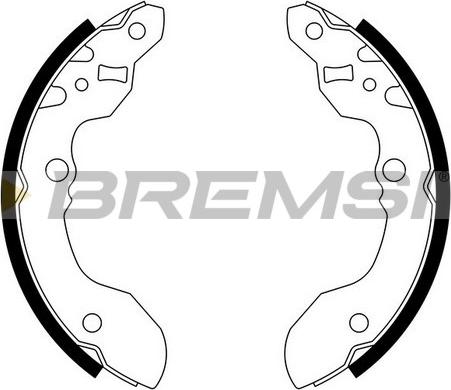 Bremsi GF0912 - Комплект тормозных колодок, барабанные autospares.lv
