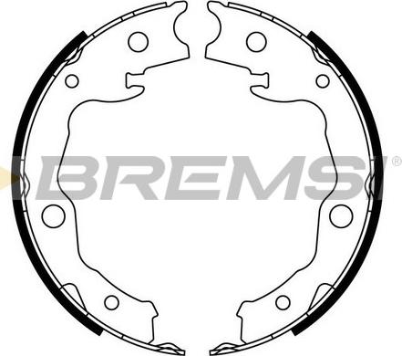 Bremsi GF0976 - Комплект тормозов, ручник, парковка autospares.lv