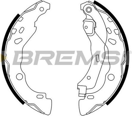 Bremsi GF0409 - Комплект тормозных колодок, барабанные autospares.lv