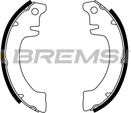Bremsi GF0406 - Комплект тормозных колодок, барабанные autospares.lv