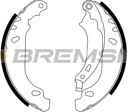 Bremsi GF0408 - Комплект тормозных колодок, барабанные autospares.lv
