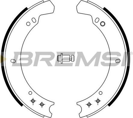 Bremsi GF0434 - Комплект тормозных колодок, барабанные autospares.lv