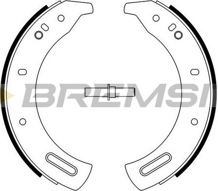 Bremsi GF0432 - Комплект тормозных колодок, барабанные autospares.lv