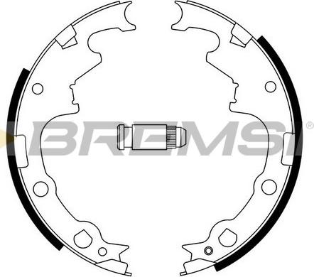 Bremsi GF0424 - Комплект тормозных колодок, барабанные autospares.lv