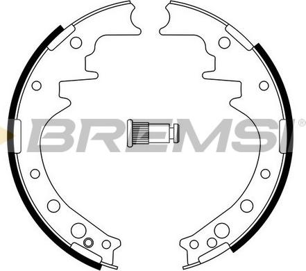 Bremsi GF0554 - Комплект тормозных колодок, барабанные autospares.lv