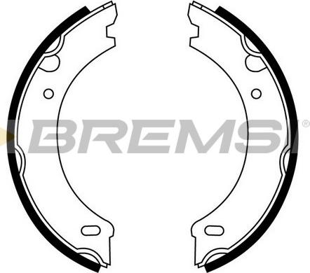 Bremsi GF0605 - Комплект тормозов, ручник, парковка autospares.lv