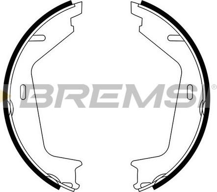 Bremsi GF0608 - Комплект тормозов, ручник, парковка autospares.lv