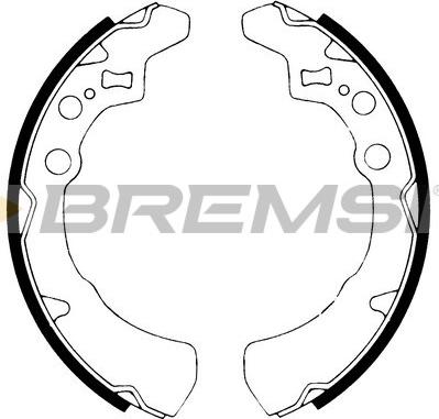 Bremsi GF0671 - Комплект тормозных колодок, барабанные autospares.lv