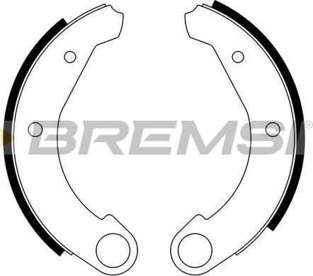 Bremsi GF0092 - Комплект тормозных колодок, барабанные autospares.lv