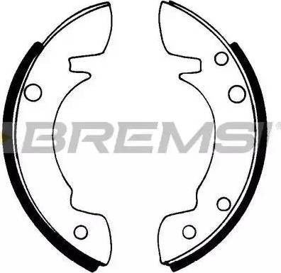 Bremsi GF0052 - Комплект тормозных колодок, барабанные autospares.lv