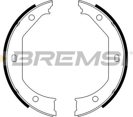 Bremsi GF0080 - Комплект тормозов, ручник, парковка autospares.lv