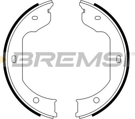 Bremsi GF0081 - Комплект тормозов, ручник, парковка autospares.lv