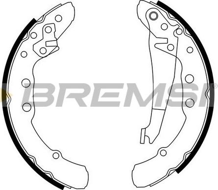 Bremsi GF0021 - Комплект тормозных колодок, барабанные autospares.lv