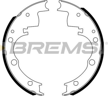 Bremsi GF0165 10/10 - Комплект тормозных колодок, барабанные autospares.lv