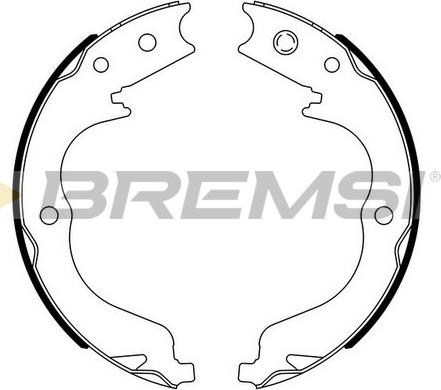 Bremsi GF0109 - Комплект тормозов, ручник, парковка autospares.lv