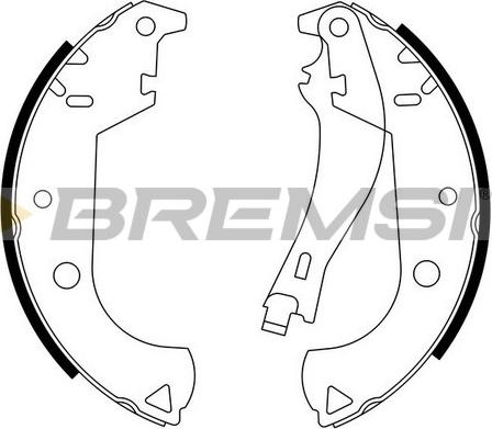 Bremsi GF0184 - Комплект тормозных колодок, барабанные autospares.lv