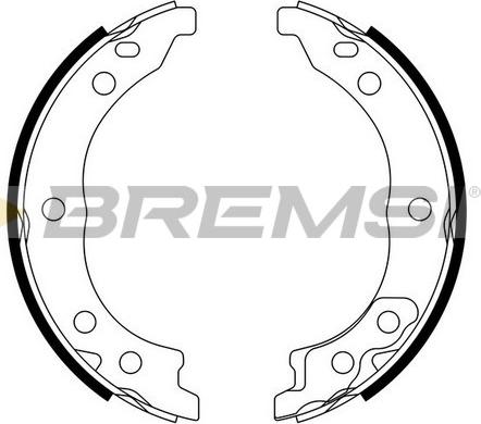 Bremsi GF0187 - Комплект тормозов, ручник, парковка autospares.lv