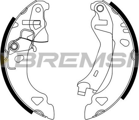 Bremsi GF0174 05/10 - Комплект тормозных колодок, барабанные autospares.lv