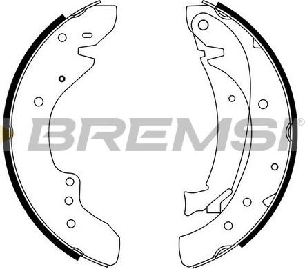 Bremsi GF0175 - Комплект тормозных колодок, барабанные autospares.lv