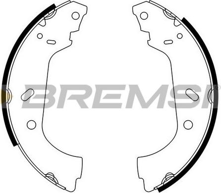 Bremsi GF0177 - Комплект тормозных колодок, барабанные autospares.lv