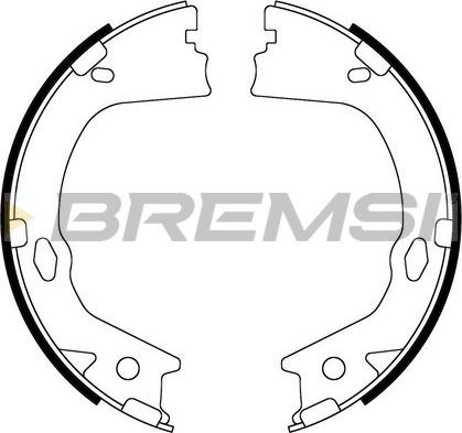 Bremsi GF0899 - Комплект тормозов, ручник, парковка autospares.lv