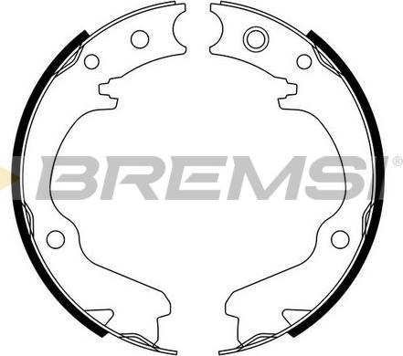 Bremsi GF0891 - Комплект тормозов, ручник, парковка autospares.lv