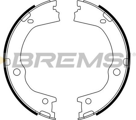 Bremsi GF0898 - Комплект тормозов, ручник, парковка autospares.lv