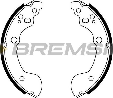 Bremsi GF0860 - Комплект тормозных колодок, барабанные autospares.lv