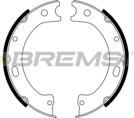 Bremsi GF0868 - Комплект тормозов, ручник, парковка autospares.lv