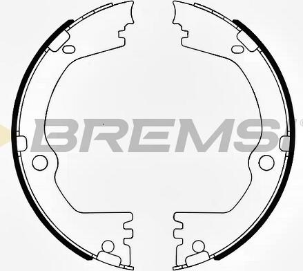 Bremsi GF0808 - Комплект тормозов, ручник, парковка autospares.lv