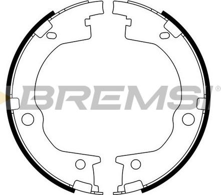 Bremsi GF0803 - Комплект тормозов, ручник, парковка autospares.lv