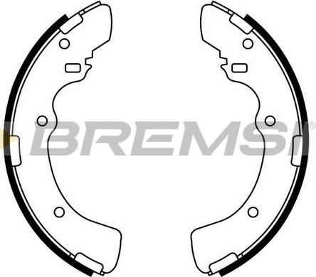 Bremsi GF0819 - Комплект тормозных колодок, барабанные autospares.lv