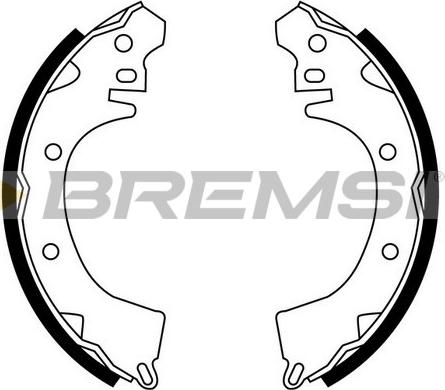 Bremsi GF0815 - Комплект тормозных колодок, барабанные autospares.lv