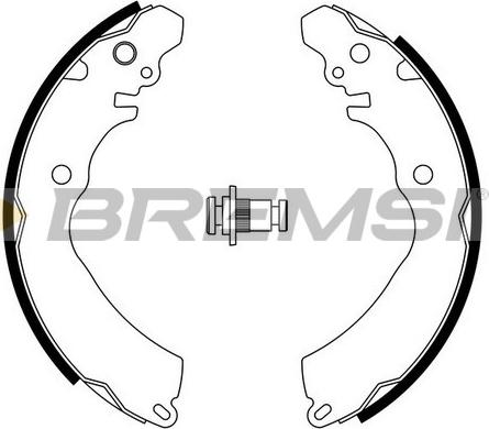 Bremsi GF0818 - Комплект тормозных колодок, барабанные autospares.lv