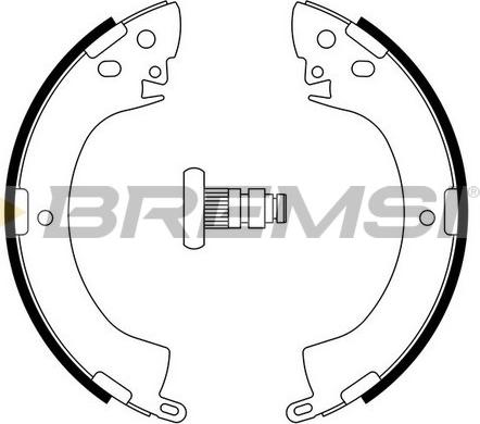 Bremsi GF0813 - Комплект тормозных колодок, барабанные autospares.lv