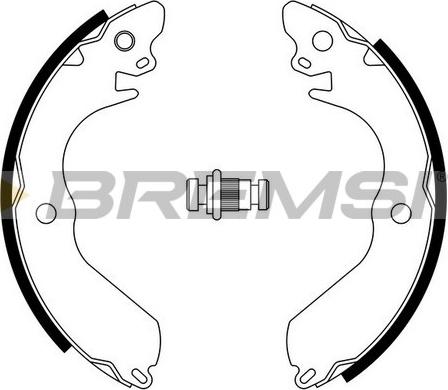 Bremsi GF0817 - Комплект тормозных колодок, барабанные autospares.lv