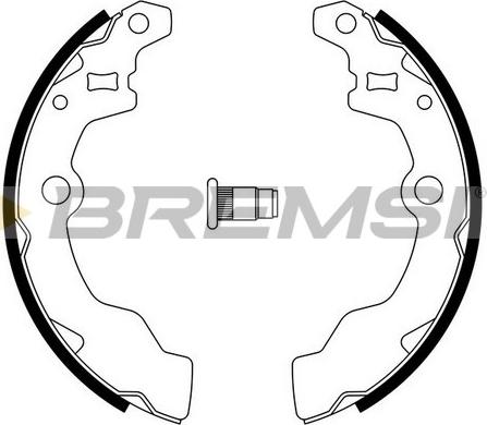 Bremsi GF0882A - Комплект тормозных колодок, барабанные autospares.lv