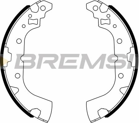 Bremsi GF0836 - Комплект тормозных колодок, барабанные autospares.lv