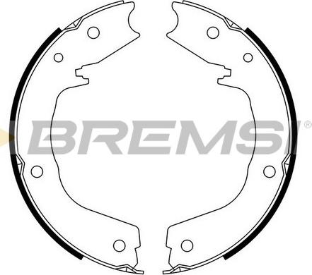 Bremsi GF0831 - Комплект тормозов, ручник, парковка autospares.lv