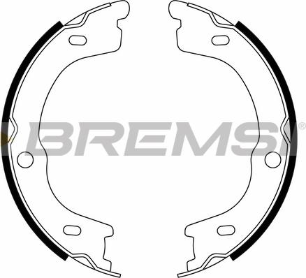 Bremsi GF0837 - Комплект тормозов, ручник, парковка autospares.lv