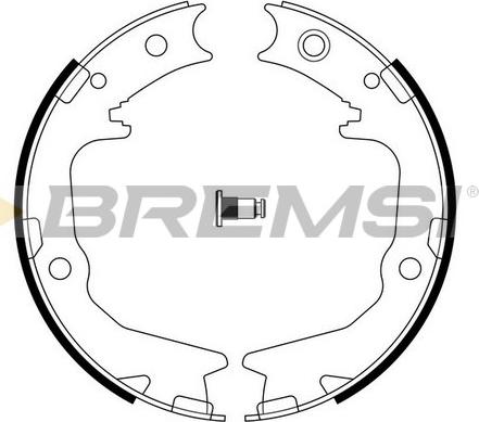 Bremsi GF0826 - Комплект тормозов, ручник, парковка autospares.lv