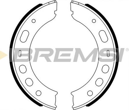 Bremsi GF0399A - Комплект тормозов, ручник, парковка autospares.lv