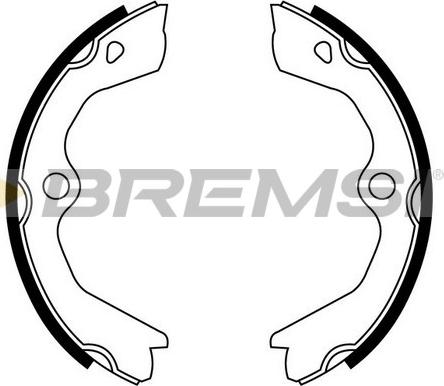 Bremsi GF0398 - Комплект тормозов, ручник, парковка autospares.lv