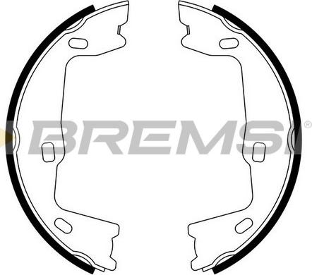 Bremsi GF0349 - Комплект тормозов, ручник, парковка autospares.lv