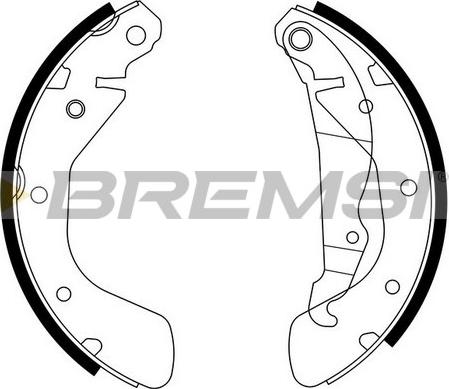 Bremsi GF0354 - Комплект тормозных колодок, барабанные autospares.lv