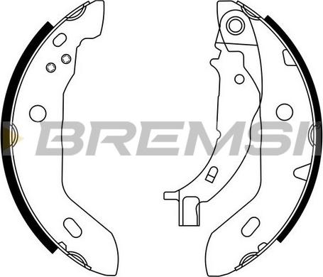 Bremsi GF0304 - Комплект тормозов, ручник, парковка autospares.lv