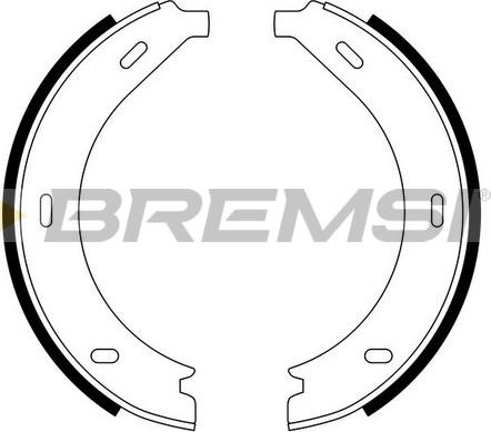 Bremsi GF0305 - Комплект тормозов, ручник, парковка autospares.lv