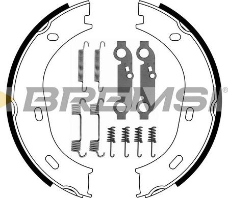 Bremsi GF0301-1 - Комплект тормозов, ручник, парковка autospares.lv
